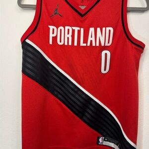 Damian Lillard #0 Nike Portland Trail Blazers Jersey Youth Medium 10 12 M NBA